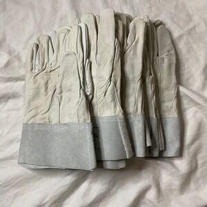 GIG Leather Work‎ Gloves XL Garden Industrial Cuff Protection Set of 5 Brand New